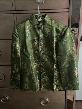 Green Floral Jacket